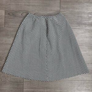 Vintage 70s Koko Knits California Polka Dot Knee Length Skirt Mod Go Go Size S